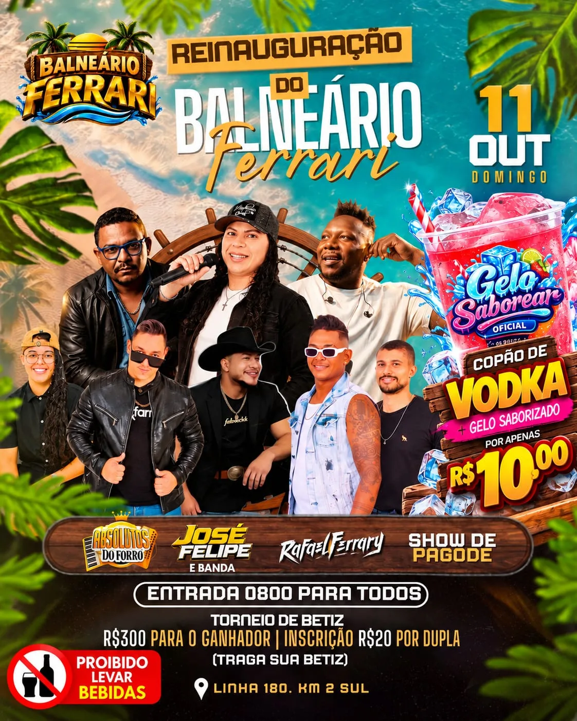 Reinauguração do Balneário Ferrari